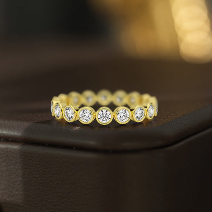 Golden Glow Eternity Ring