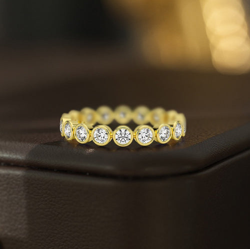 Golden Glow Eternity Ring