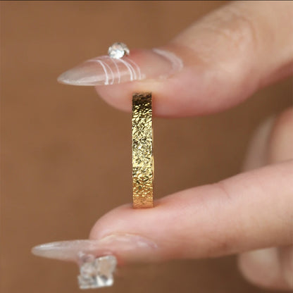 925 Sterling Silver Stackable Ring Textured Fancy