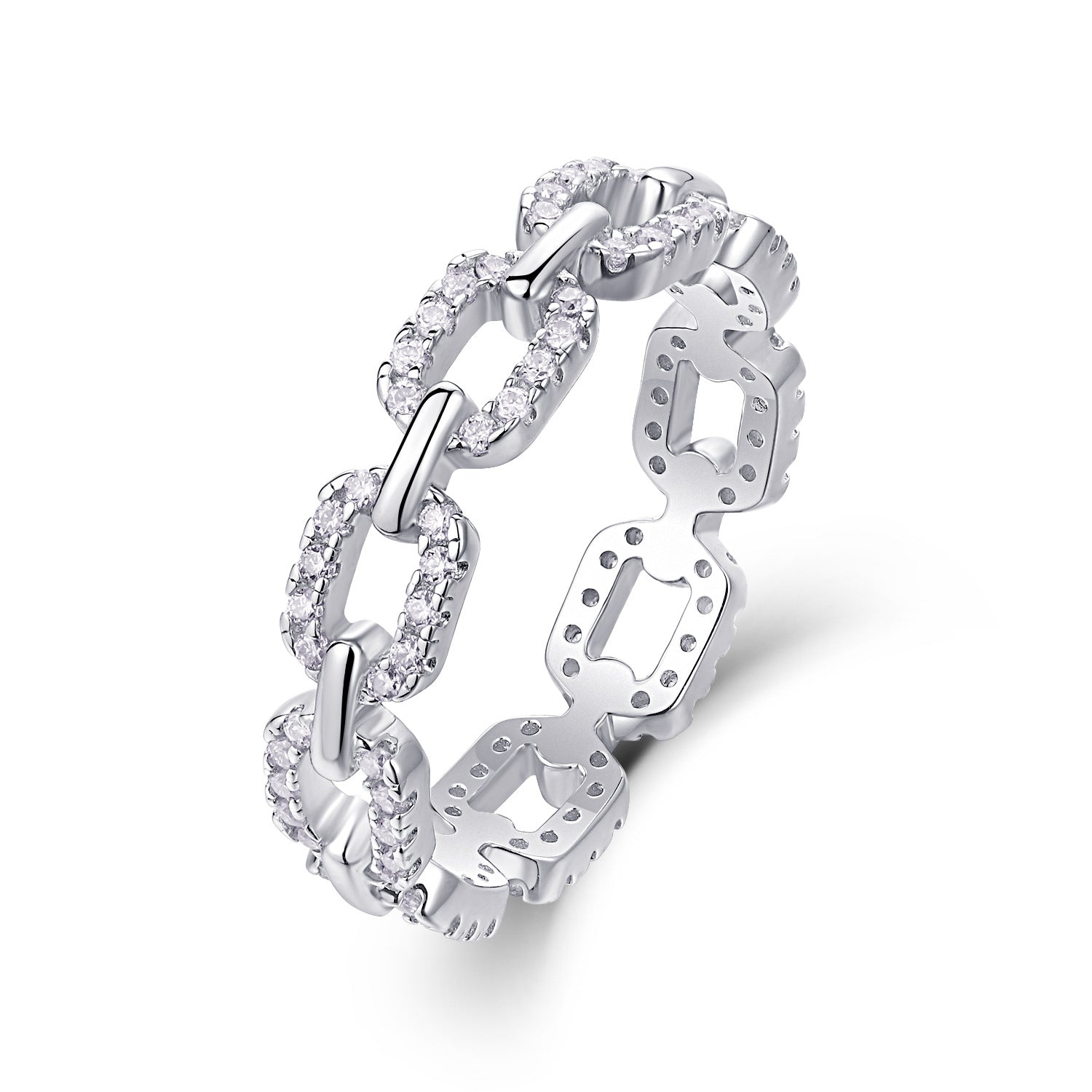 Iced Link Chain Ring