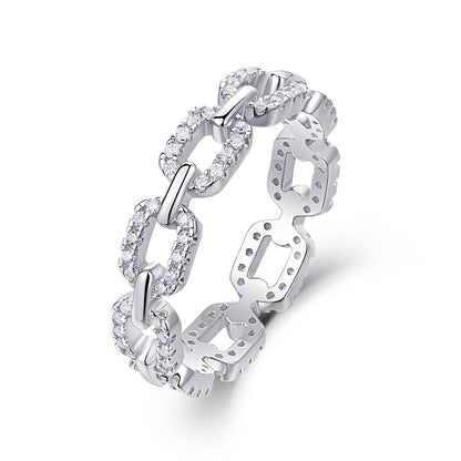 Iced Link Chain Ring