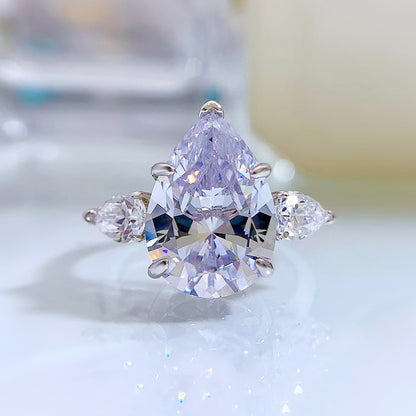 Crushed Ice Pear Ring