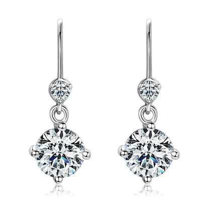 Moissanite Drop Earrings