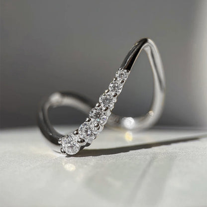 Celestial Curve Diamond Ring