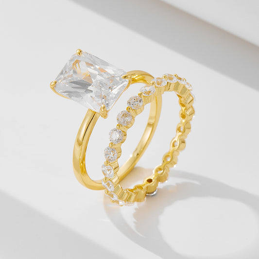 Elegant Bridal Set | Gold & Rose Gold Plated