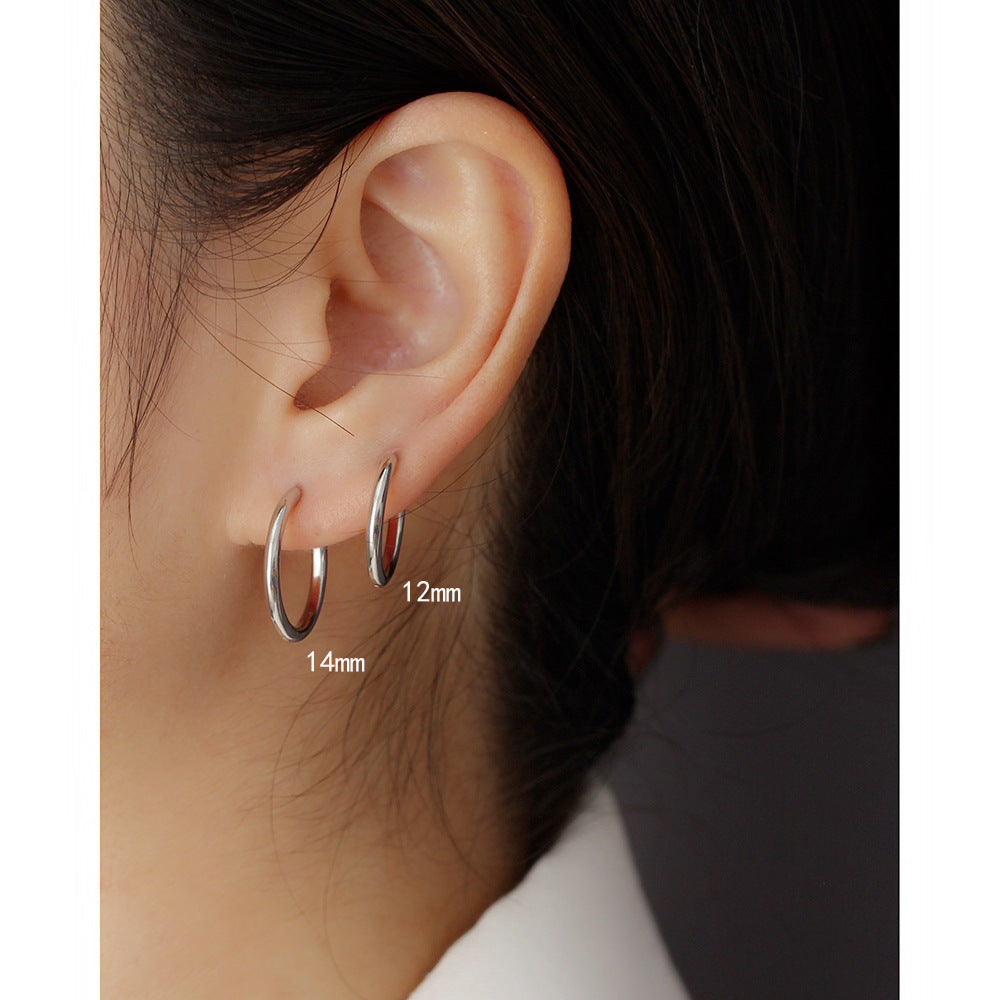 14mm and 12mm Timeless Gold & Silver Huggie Hoop Earrings