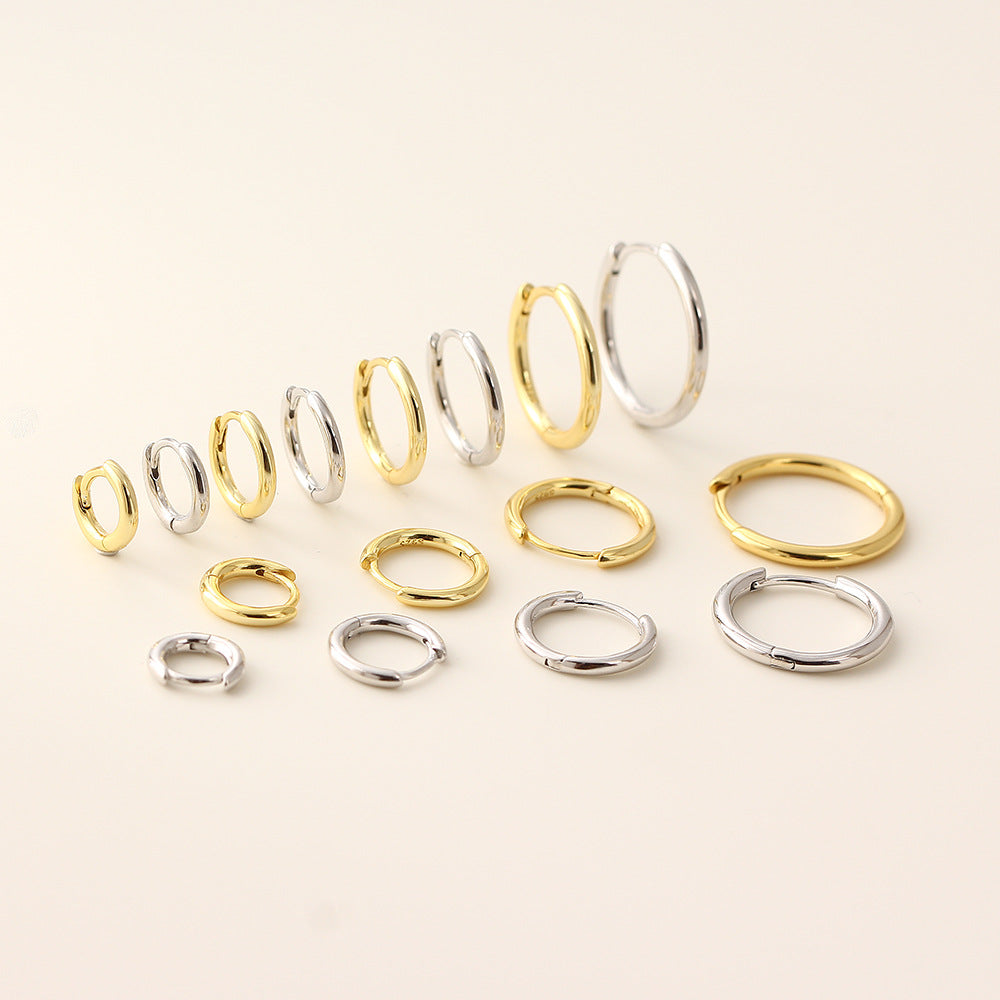 Timeless Gold & Silver Huggie Hoop Earrings