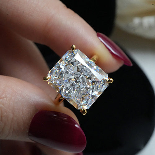 10 Ct Radiant Solitaire Ring