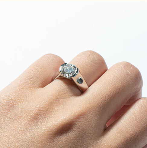 2 Carat Moissanite Solitaire Ring