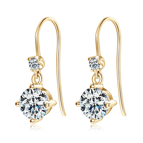 Moissanite Dangle Earrings