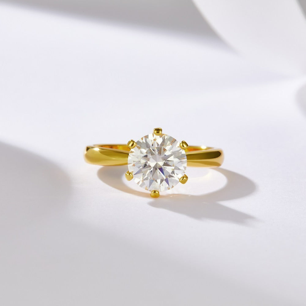 Classic Round Moissanite Ring