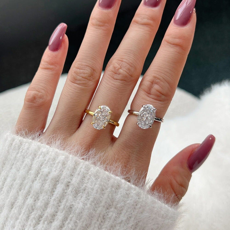 Oval Cut Solitaire Ring