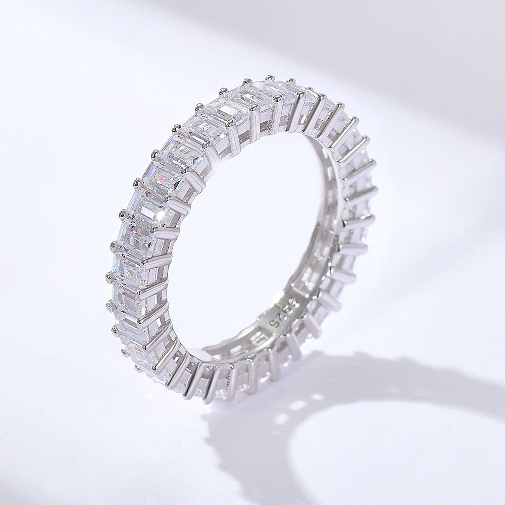 Luxe Stacking 5-Piece Emerald Cut Ring Set