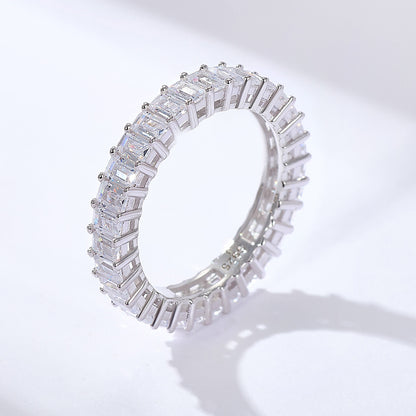 Luxe Stacking 5-Piece Emerald Cut Ring Set