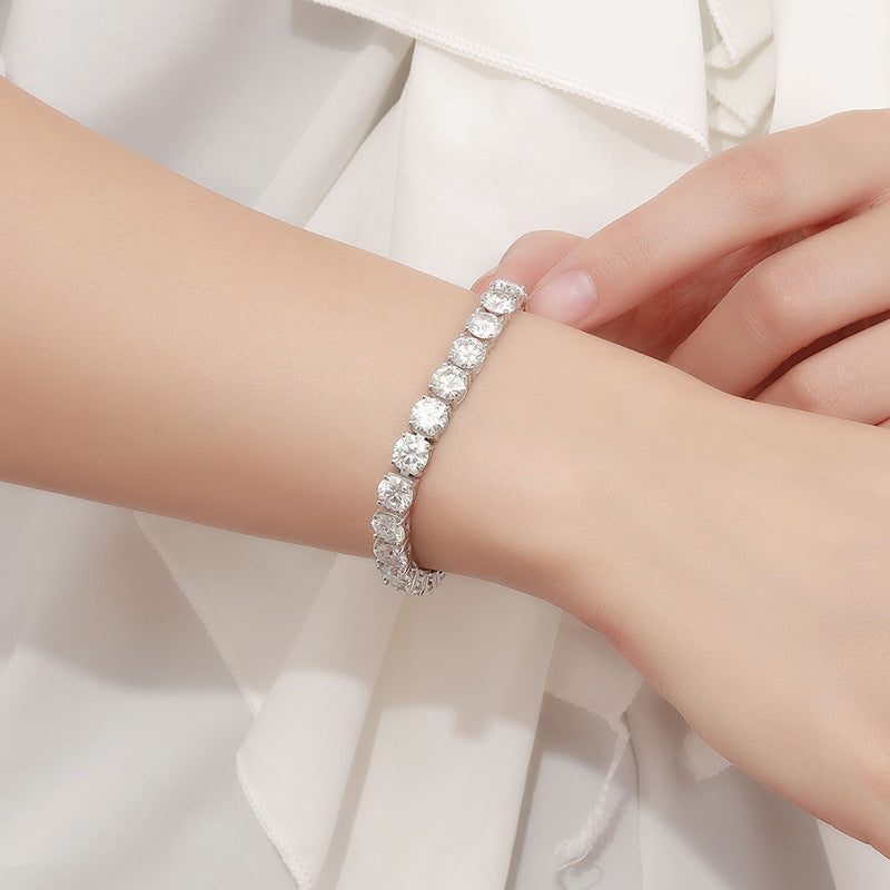 6.5mm Classic Moissanite Tennis Bracelet