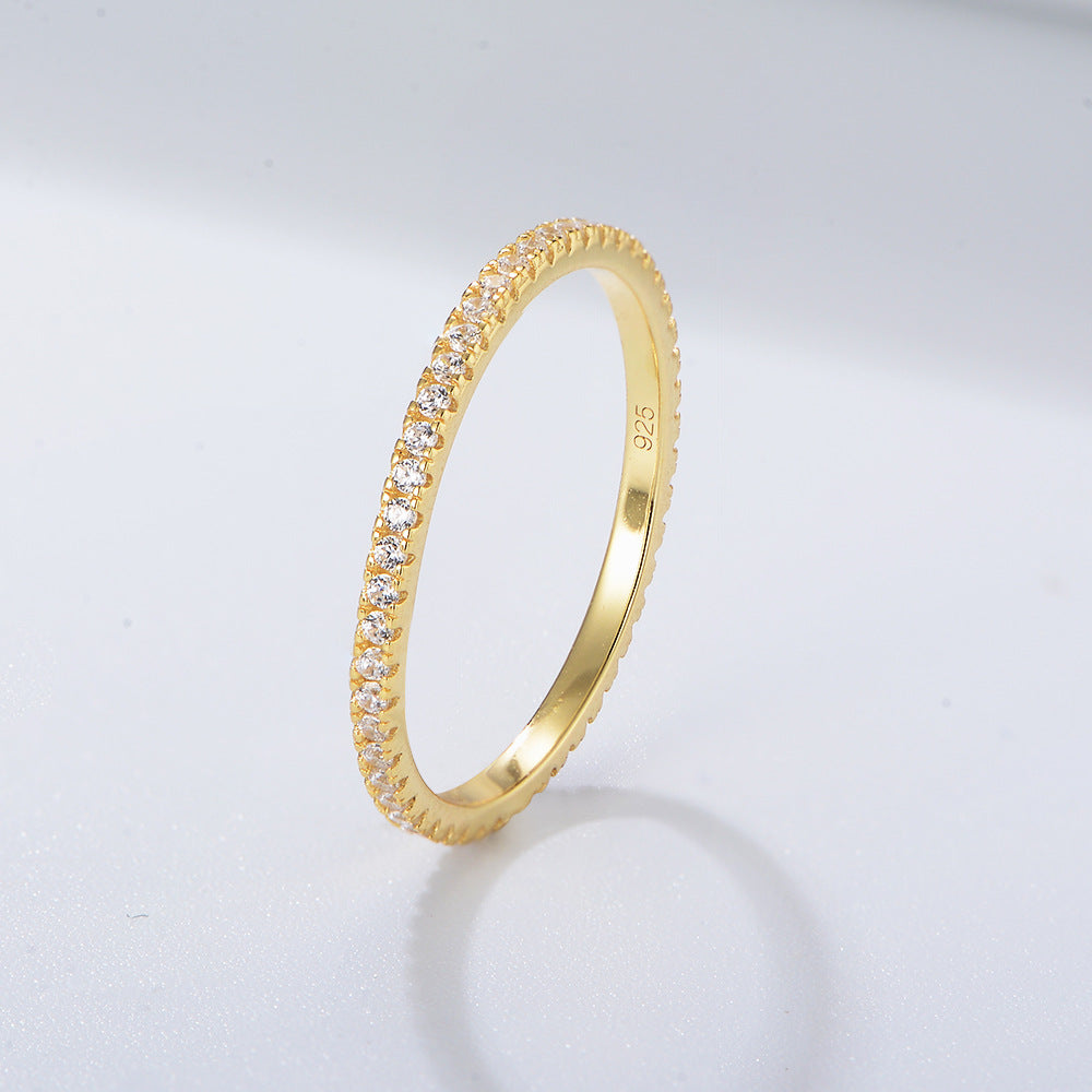 Micro Pave Eternity Ring