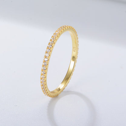 Micro Pave Eternity Ring