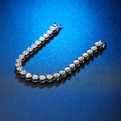  Silver 925 Moissanite Tennis Bracelet