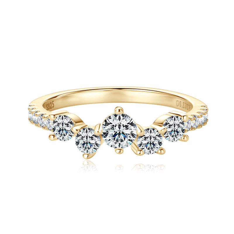 Diamond Stars Moissanite Ring
