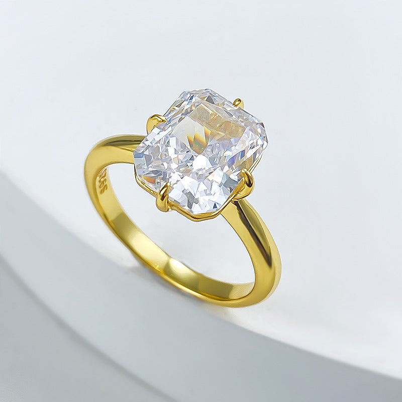 Radiant Cut 4 CT Ring