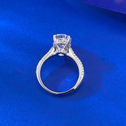 Oval Brilliance Pave Ring