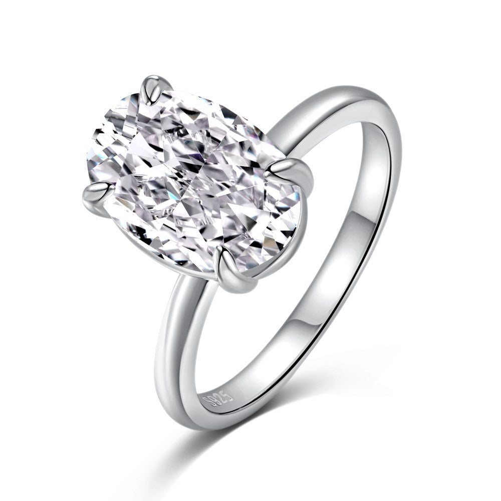 Sterling Silver 925 Oval Cut Ring