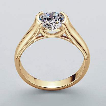 2 Carat Moissanite Solitaire Ring 