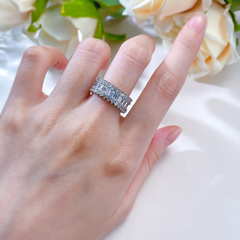 Silver 925 Eternal Spark Multi-Cut Ring