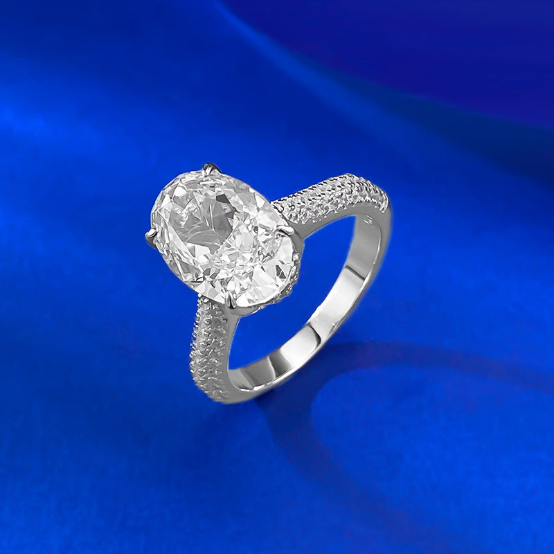 Oval Brilliance Pave Ring
