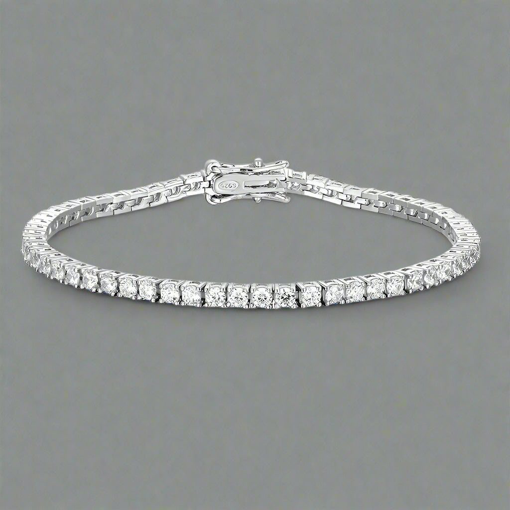 2.5mm Classic Moissanite Tennis Bracelet