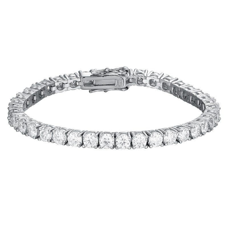 4mm Classic Moissanite Tennis Bracelet