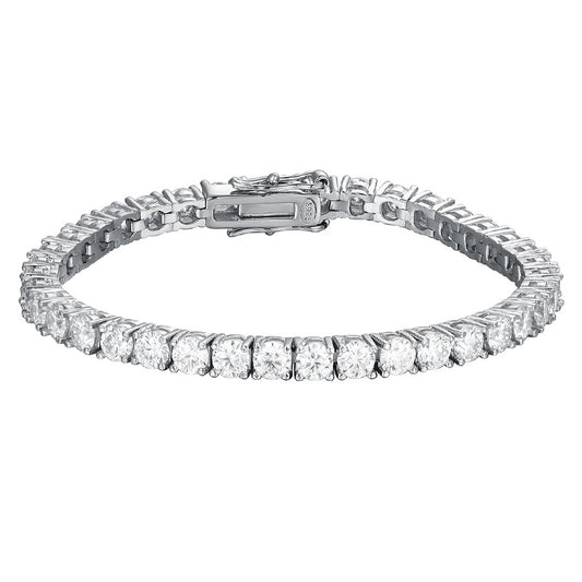 4mm Classic Moissanite Tennis Bracelet