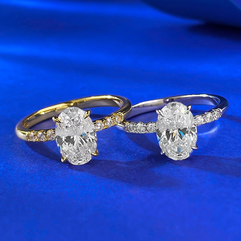 Oval Cut 2 carat Solitaire Engagement Ring
