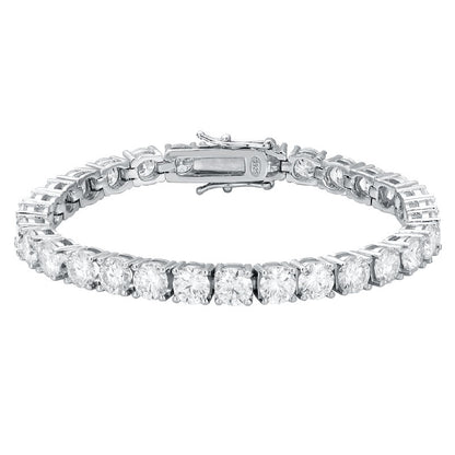 Silver 5mm Classic Moissanite Tennis Bracelet