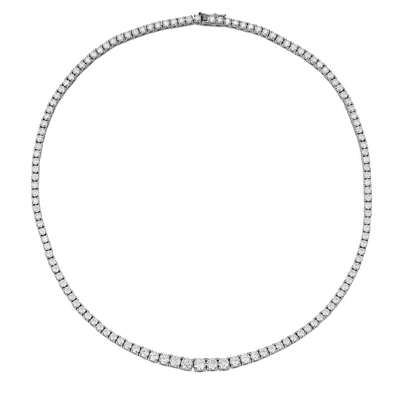 Brilliant Moissanite Tennis Necklace