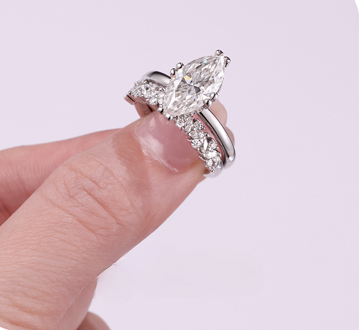 Marquise Open Ring Set