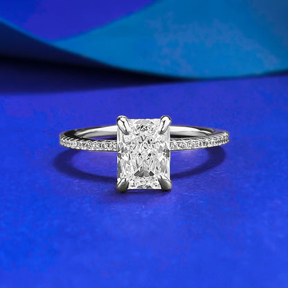 Silver 925 Arctic Light Hidden Halo Ring