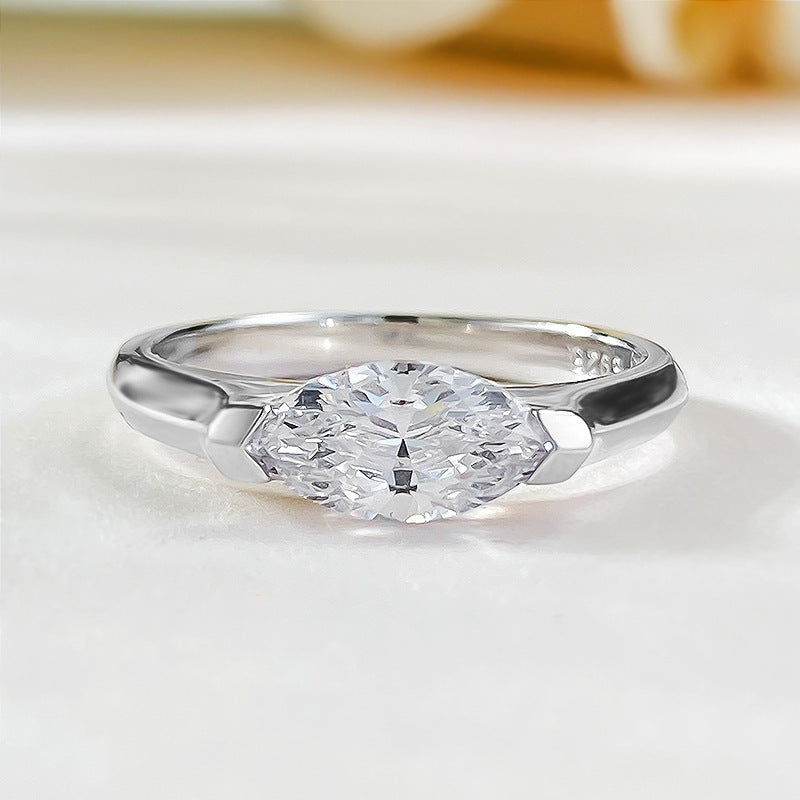 Silver 925 Marquise Cut Ring 