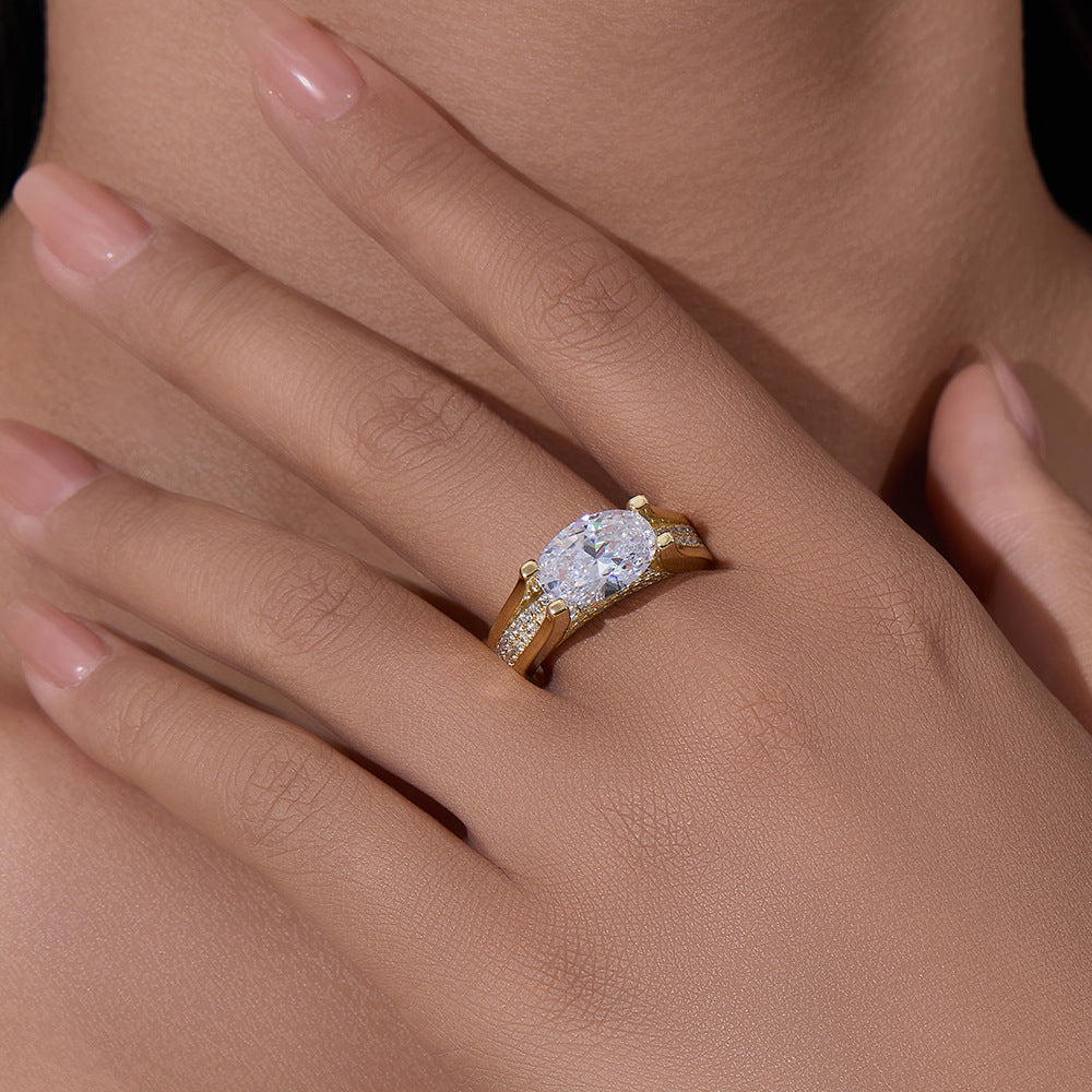 Gold Plated 4.5 CT True Radiance Crown Ring