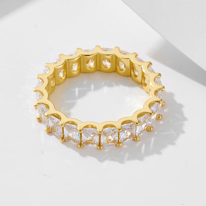 gold plated eternity ring