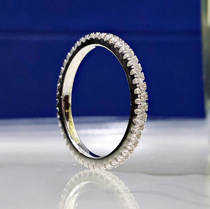 Silver Stackable Eternity Ring. Silver.