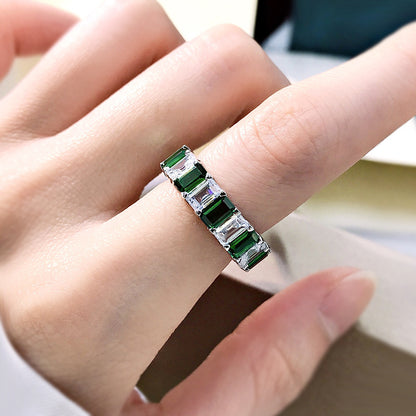 Emerald Cut Eternity Band. Emerald Band