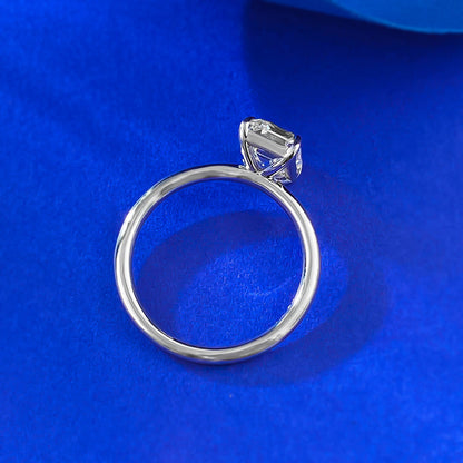 Travel Emerald Cut Solitaire Ring