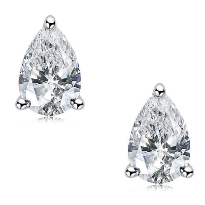 Teardrop Moissanite Studs