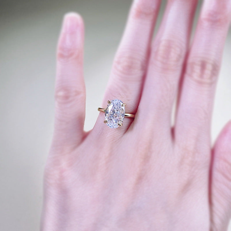 Oval Cut Solitaire Ring