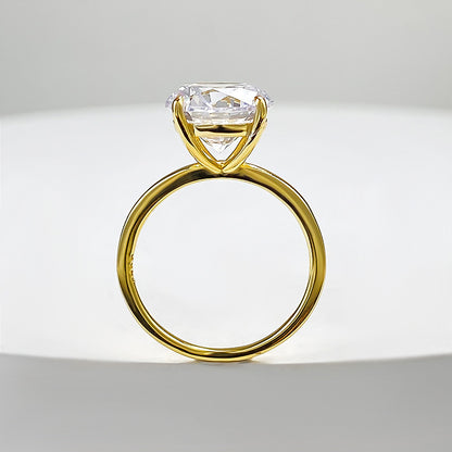4ct silver 925 gold plated ring