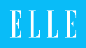 White 'ELLE' logo on a blue background