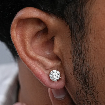 6.5MM Moissanite Stud Earrings