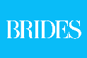 White text 'BRIDES' on a blue background