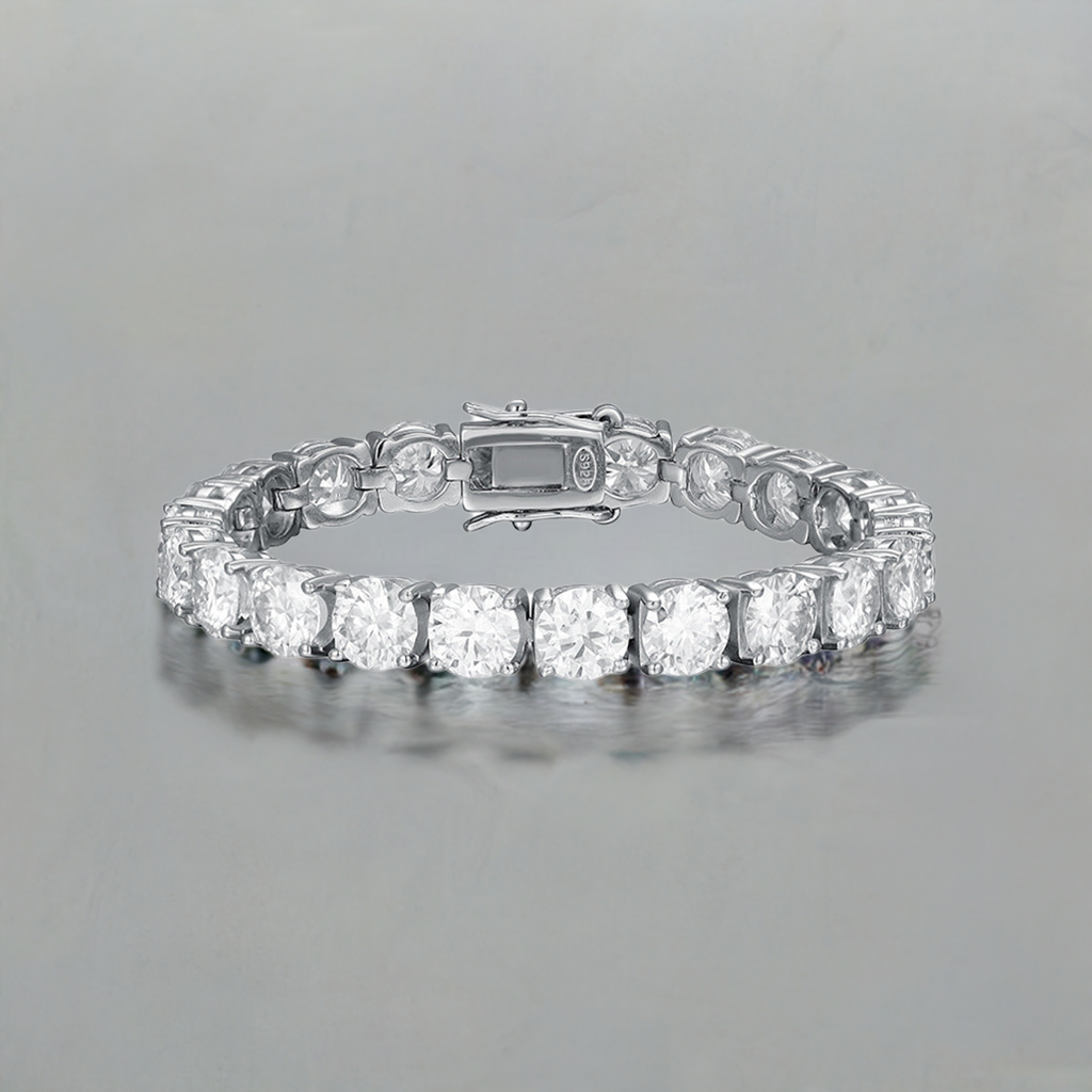 8mm Classic Moissanite Tennis Bracelet